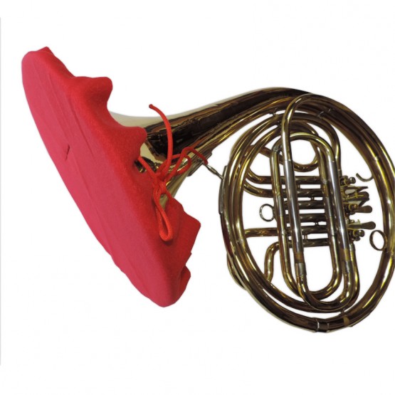 French Horn Bell Cover in Red