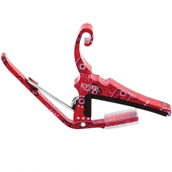 Kyser Acoustic Guitar Capo in Red Bandana