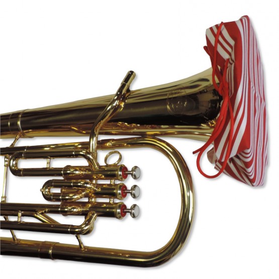 Euphonium Bell Cover in Candy Cane