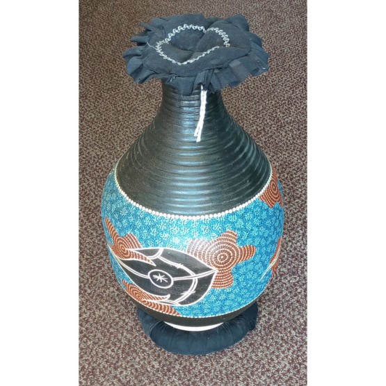 (Used) Handmade Nigerian Clay Udu Traditional Aerophone