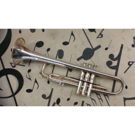 (Used) Bach 43H Stradivarius Professional Model Bb Trumpet - Silver Plated